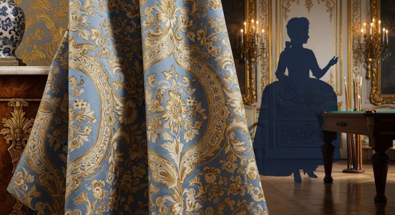 Étoffe Royale Marie-Antoinette aux Enchères