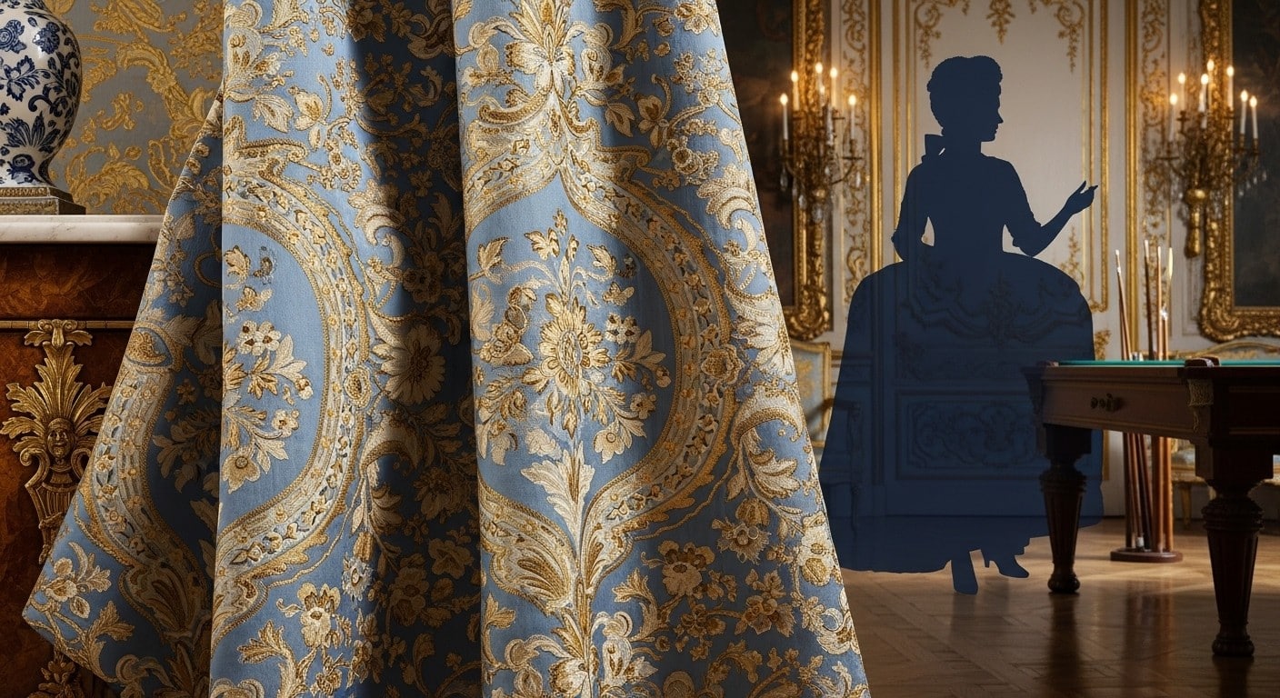 Découvrez un tissu précieux de Marie-Antoinette, commandé en 1779, mis aux enchères à Versailles. Estimation 4000-5000€. Plongez dans l'histoire royale et le luxe du XVIIIe siècle.