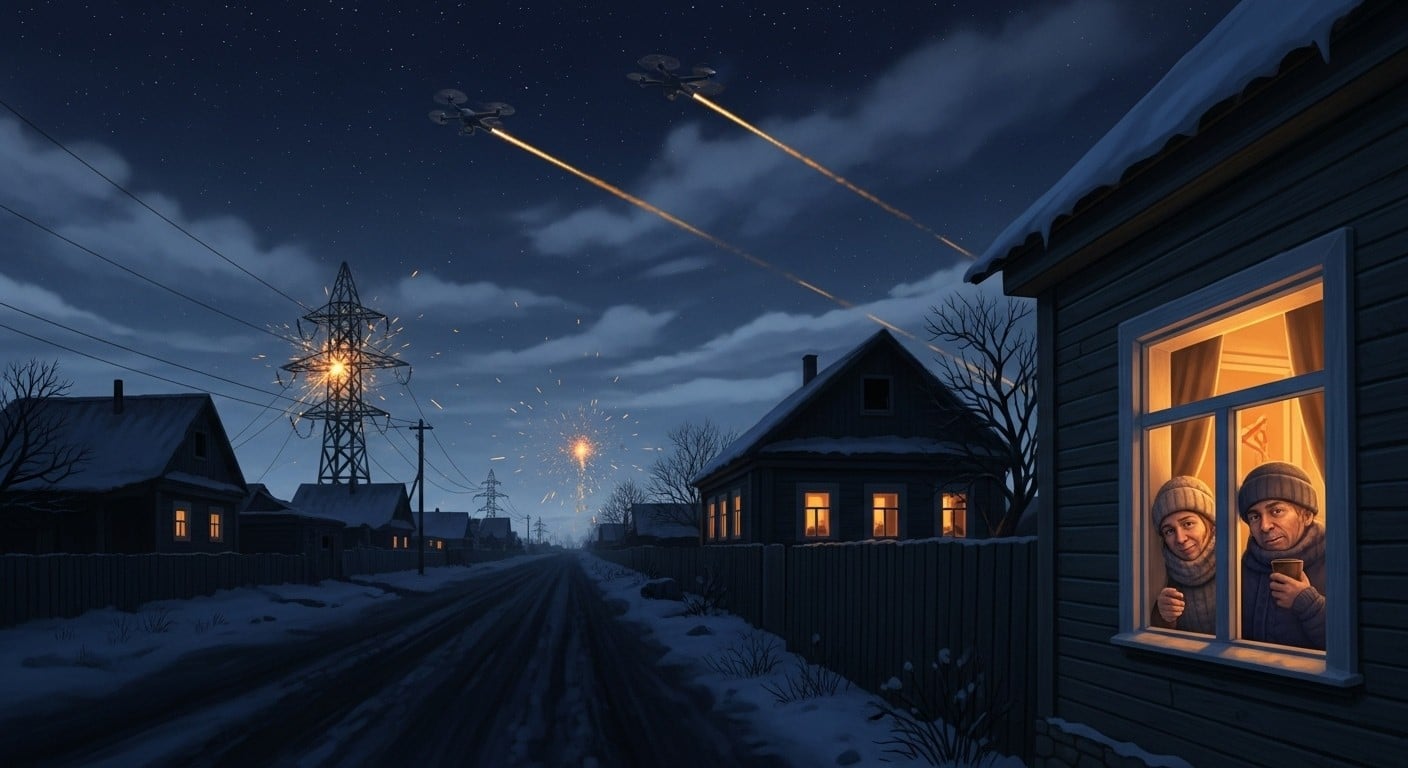 Découvrez comment les frappes ukrainiennes plongent 20 000 Russes dans le noir en régions frontalières. Analyse des stratégies énergétiques dans la guerre en Ukraine.