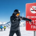 Fumer sur les Pistes de Ski : Amende de 135 € Désormais