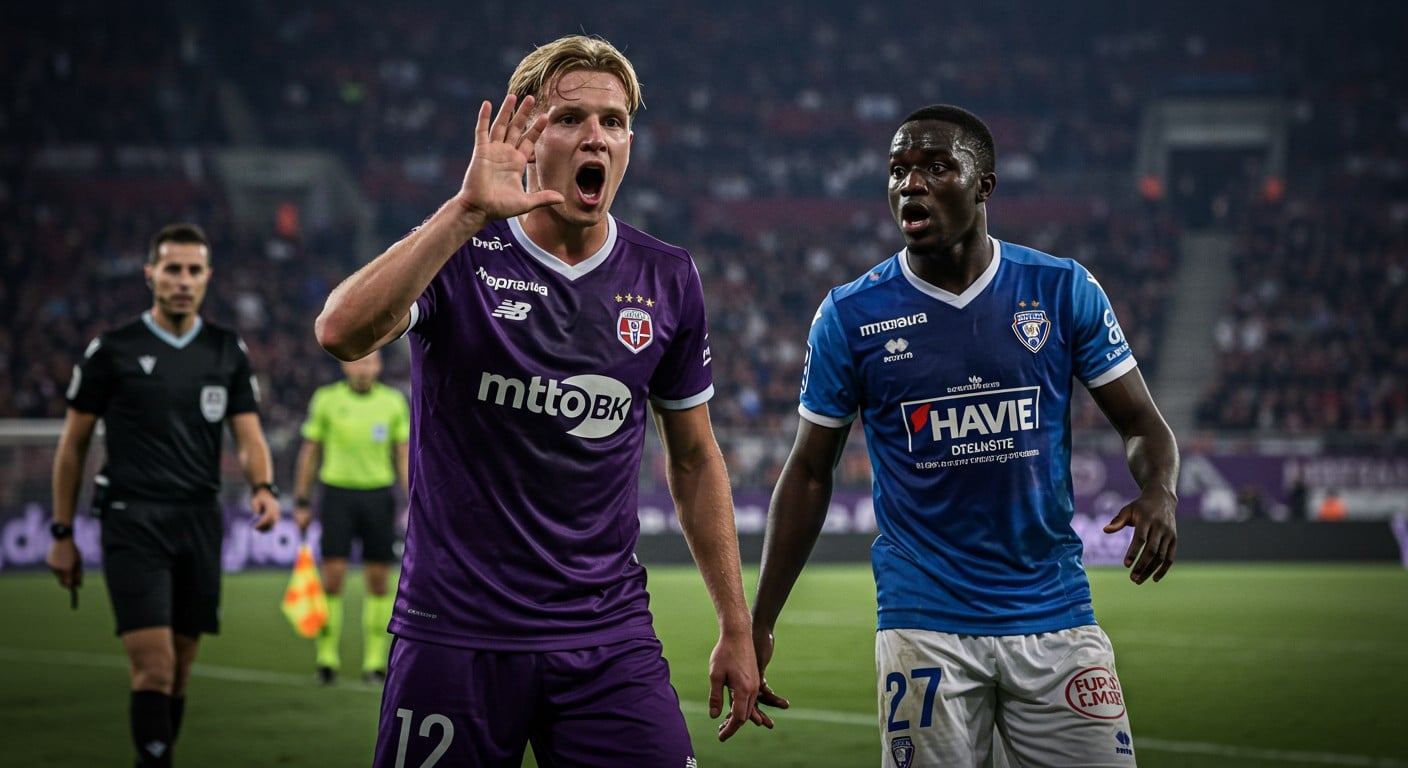 Découvrez pourquoi l'ailier toulousain Aron Donnum, accusé de racisme après un geste choquant contre un joueur du Havre, risque une suspension record de 10 matchs en L1.