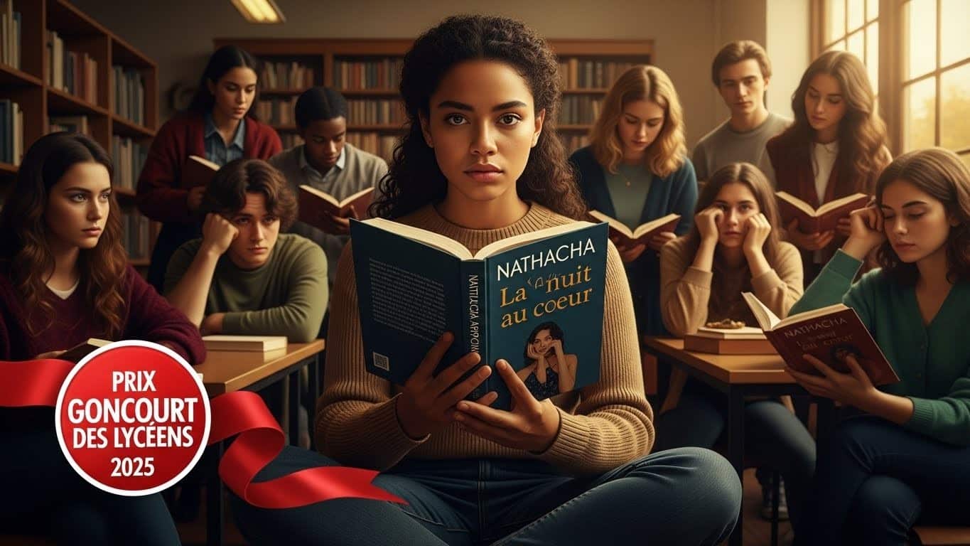 Découvrez pourquoi « La nuit au cœur » de Nathacha Appanah a bouleversé 2000 lycéens et remporté le Goncourt des lycéens 2025 face à Laurent Mauvignier. Un roman puissant sur les violences faites aux femmes.