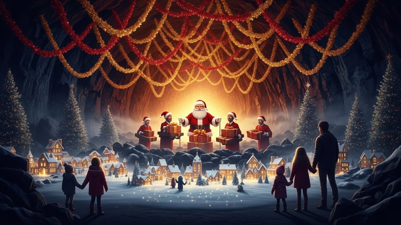 Découvrez la Grotte du Père Noël à Volvic (Puy-de-Dôme) pour Noël 2025 : nouvelles décors féeriques, automates, village miniature agrandi et immersion totale dans l’atelier secret. Un incontournable en Auvergne dès le 29 novembre !