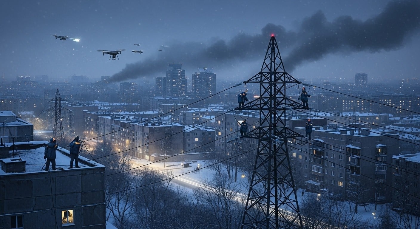 Découvrez l'impact des frappes russes sur le réseau électrique ukrainien. Situation difficile, coupures massives et hiver rude en vue. Analyse complète des enjeux énergétiques.