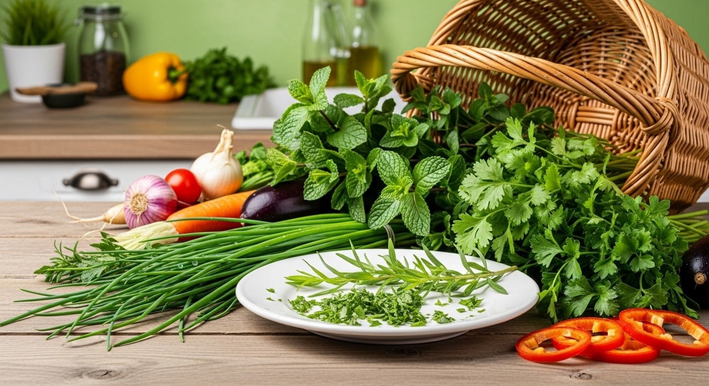 Découvrez comment ciboulette, menthe et coriandre boostent santé et saveurs. Astuces pour intégrer herbes aromatiques quotidiennement sans sel excessif !