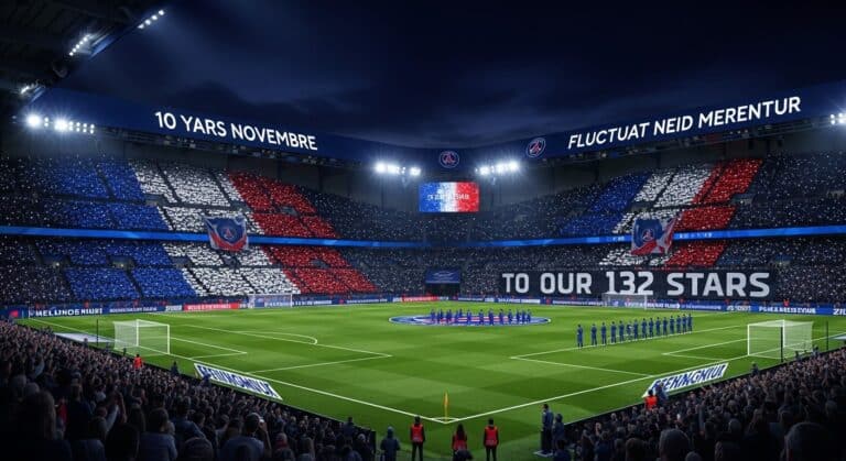 Hommage au Parc des Princes pour le 13 Novembre