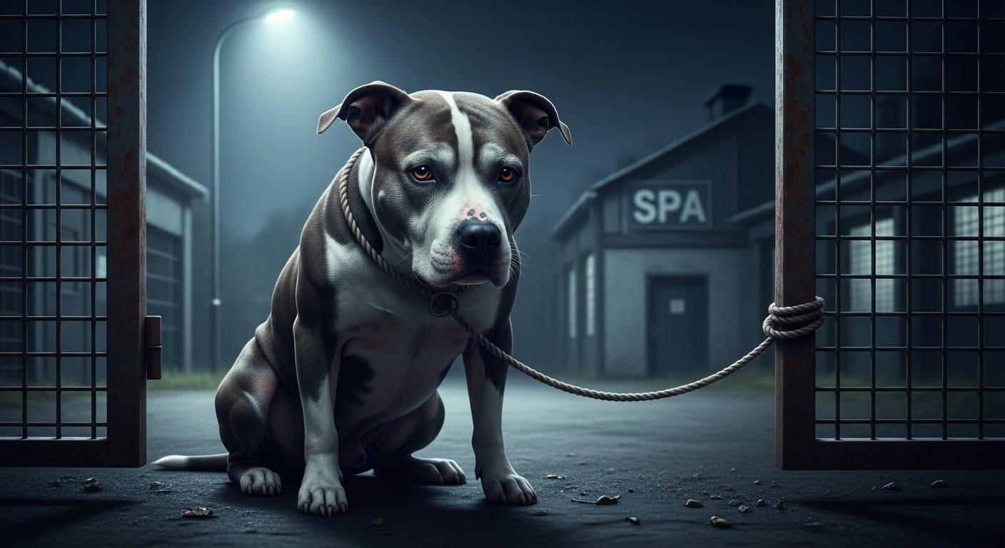 Décédé après avoir été lâchement attaché à la grille d’un refuge, Ice le staffie de 12 ans nous laisse un goût amer. Derrière cette histoire, la réalité brutale des abandons de chiens malades.