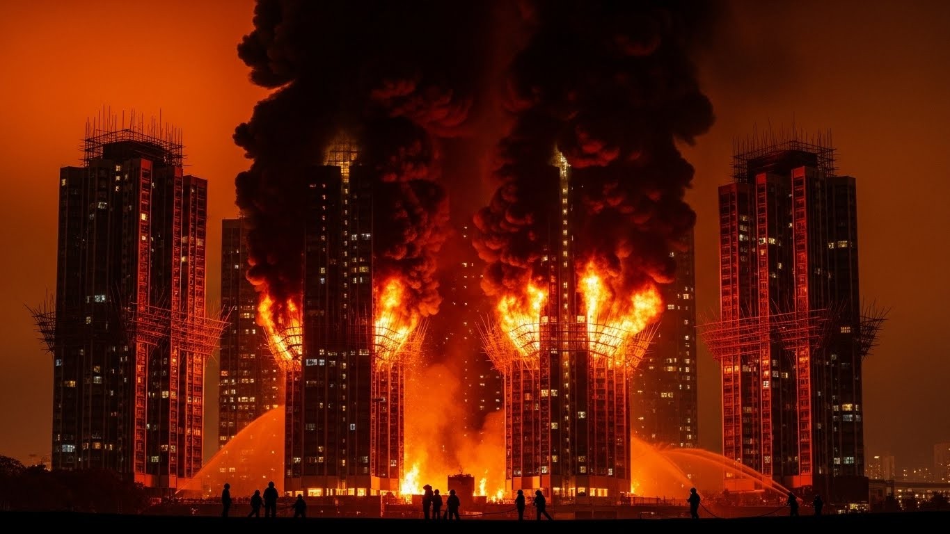 Découvrez le terrible incendie qui ravage Hongkong depuis mercredi : tours en flammes, 44 morts confirmés, centaines de disparus. Causes, images choc et questions sur la sécurité.