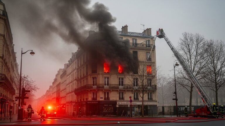 Incendie à Paris 13e : 4 Blessures Graves dans un Immeuble