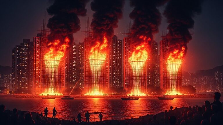 Incendie Géant à Hongkong : 75 Morts et 250 Disparus