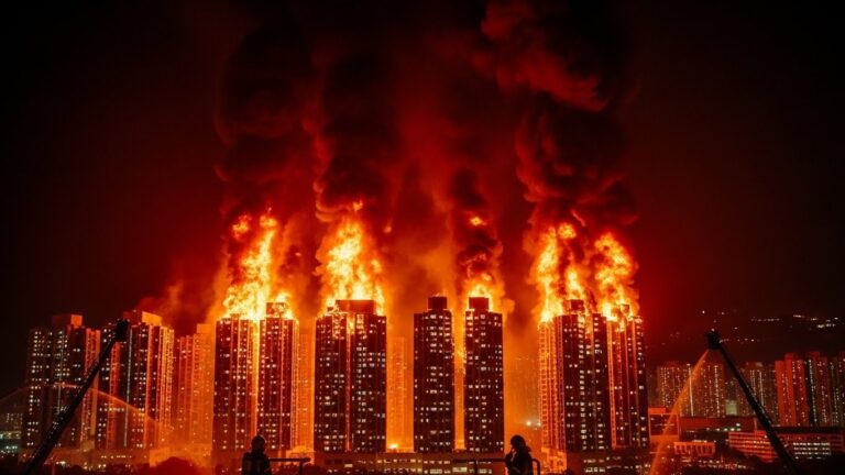 Incendie Hongkong : 128 Morts dans les Tours en Feu
