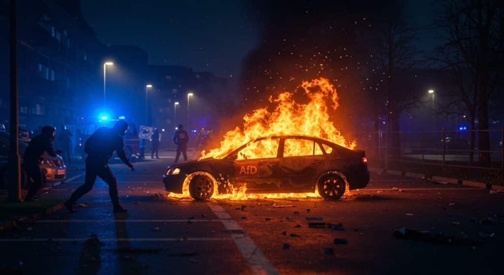 Incendie Voiture AfD Hambourg Revendiqué