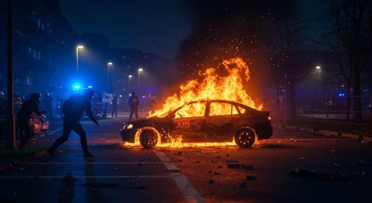 Incendie Voiture AfD Hambourg Revendiqué