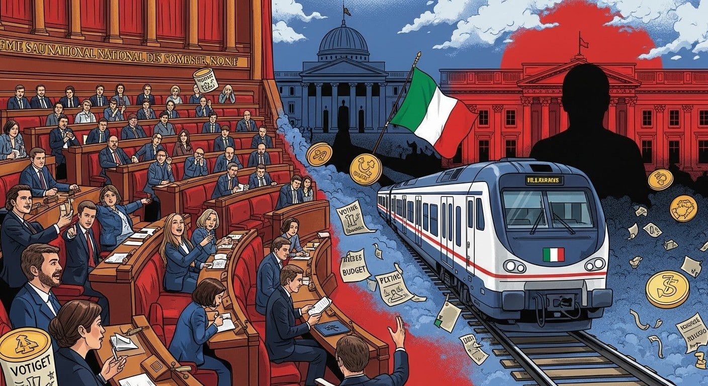 Découvrez les coulisses explosives : LFI vote à droite sur le budget, un cold case aux assises, Trenitalia râle sur le rail français. Indiscrétions choc de la semaine !