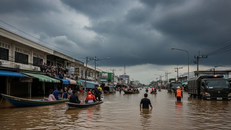 Inondations Thaïlande 2025 : 55 Morts et Chaos dans le Sud