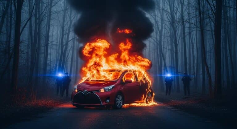 Isère : Jeune Femme Brûlée Vive dans sa Voiture, son Compagnon Avoue