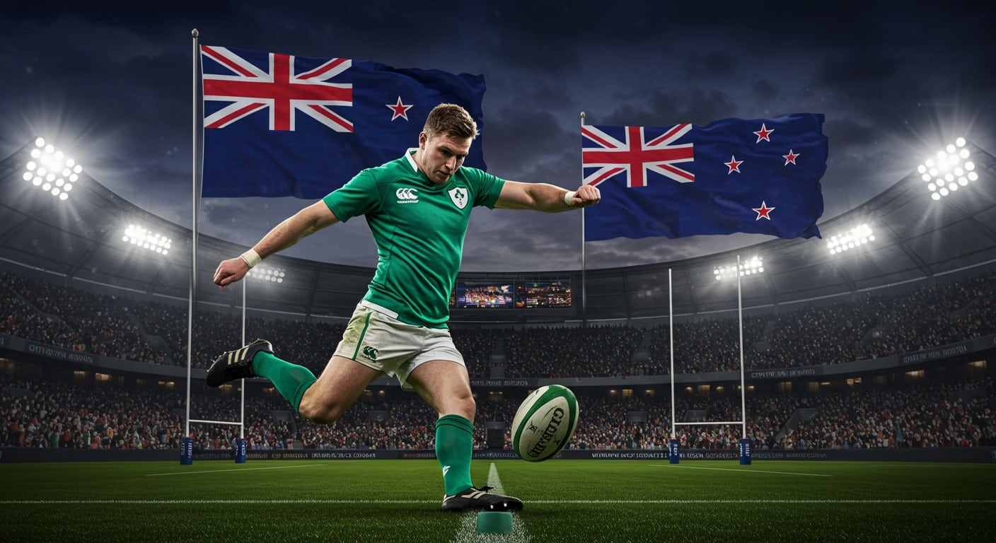 Découvrez comment Jack Crowley, en pleine forme au Munster, reconquiert sa place de titulaire en sélection irlandaise face aux All Blacks. Analyse exclusive d'un retour marquant.