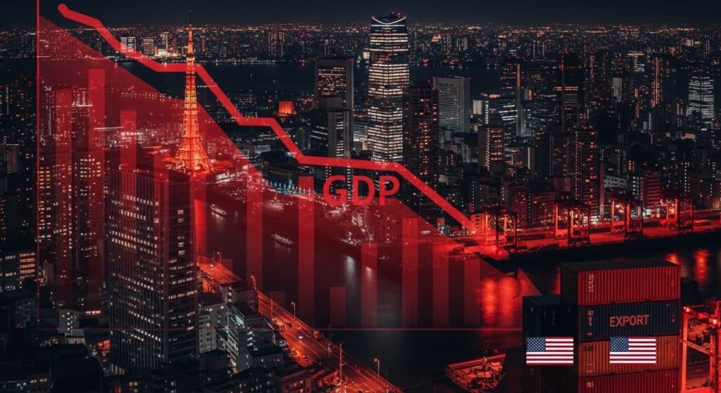 Japon : Économie en Contraction par Droits Douaniers US