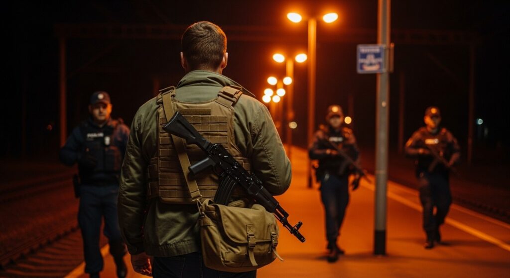 Juvisy : Réplique Kalachnikov en Gare