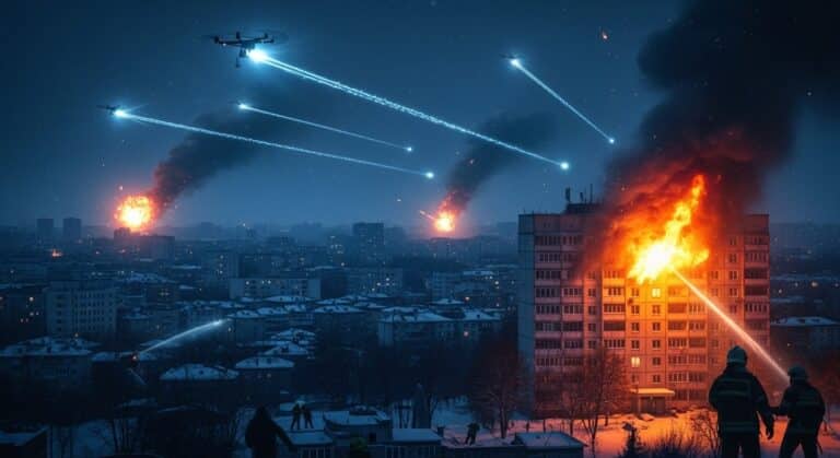 Kharkiv Encore Frappée : 32 Blessés dans une Troisième Nuit d’Enfer