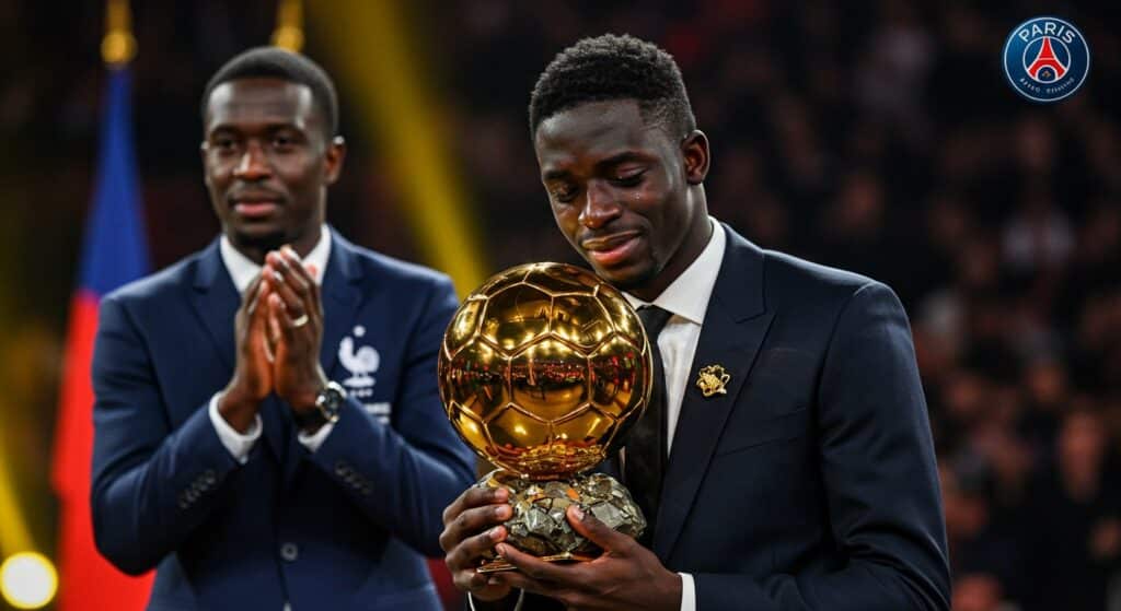 Kimpembe Ému par Ballon d’Or de Dembélé
