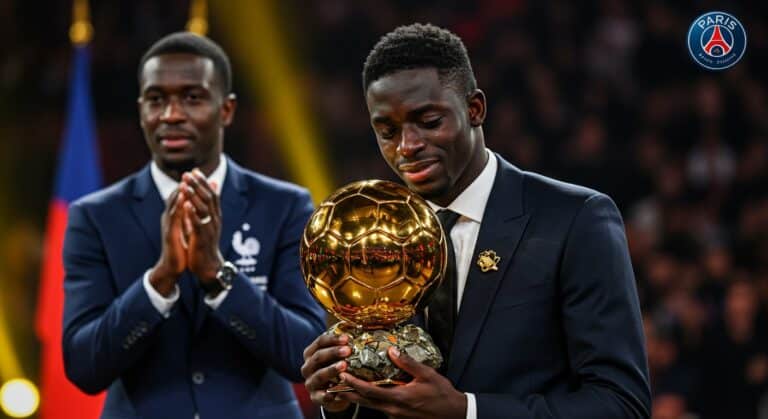 Kimpembe Ému par Ballon d’Or de Dembélé
