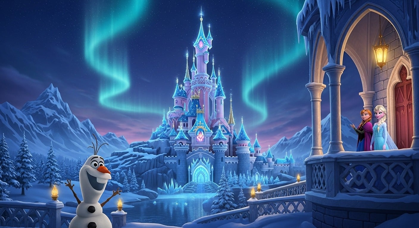 Découvrez en exclusivité le nouveau land La Reine des Neiges à Disneyland Paris qui ouvre en 2026 ! Olaf star incontestée, attractions immersives, décors époustouflants… Voici tous les secrets.