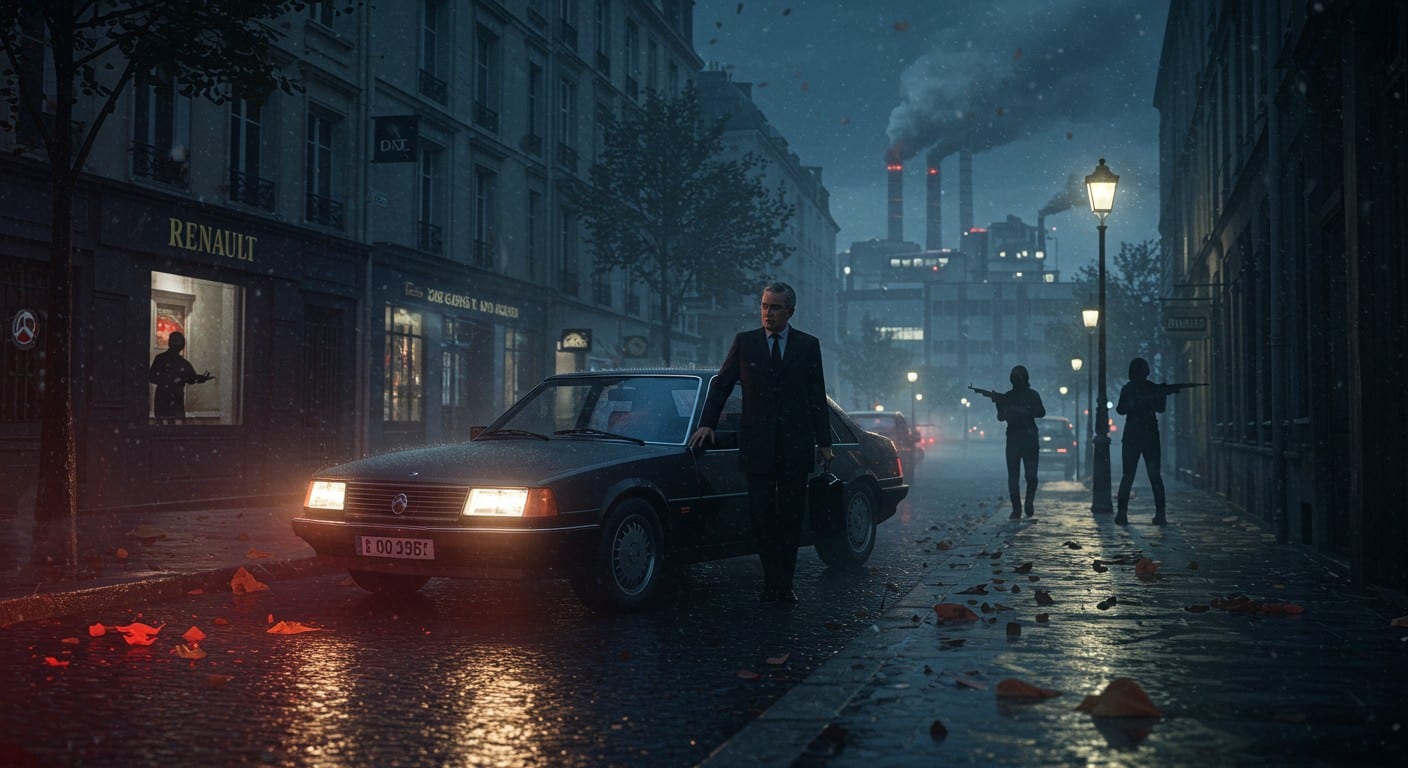 Plongez dans l'histoire tragique de l'assassinat de Georges Besse, PDG de Renault, par Action Directe en 1986. Un récit captivant sur le terrorisme, l'industrie automobile et les luttes sociales qui ont marqué la France.