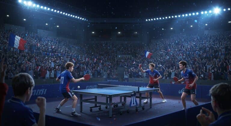 Lebrun Frères Dominent Montpellier en Tennis de Table