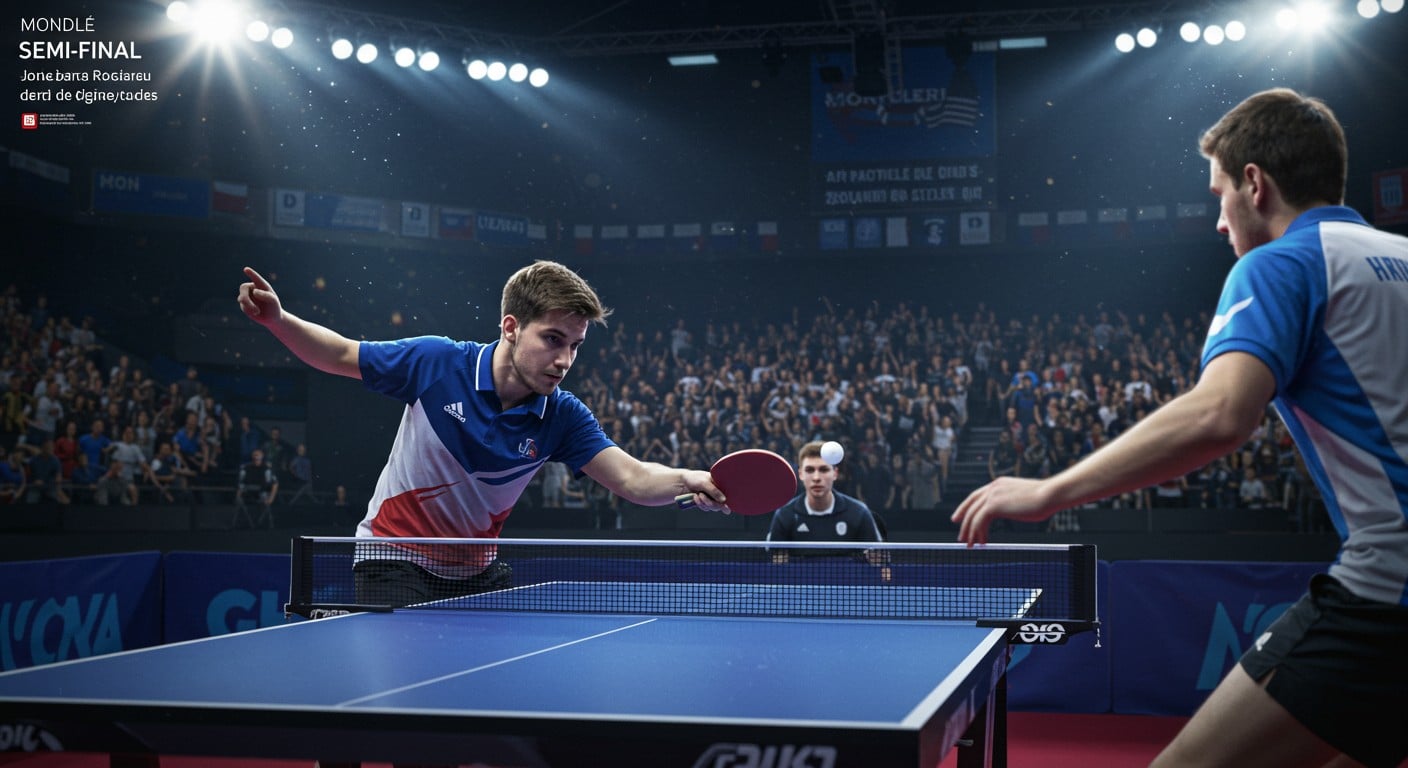 Découvrez l'heure exacte et la chaîne pour suivre la demi-finale explosive entre Alexis Lebrun et Truls Moregard au WTT Champions Montpellier. Suspense garanti devant le public local !