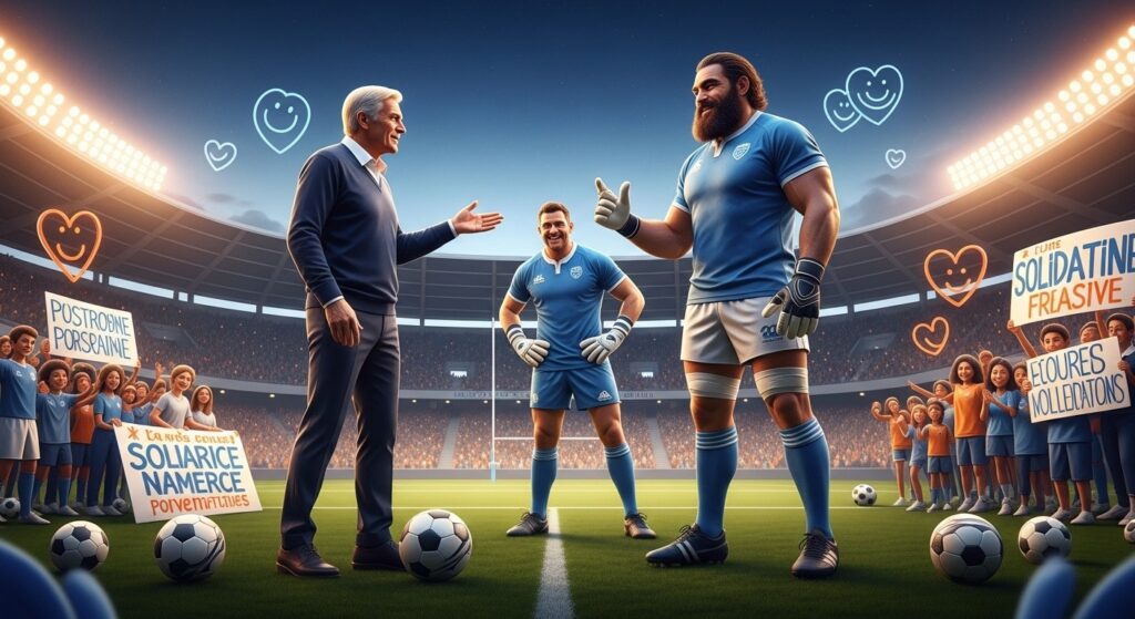 Légendes Foot et Rugby à Toulon pour Enfants Malades