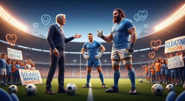 Légendes Foot et Rugby à Toulon pour Enfants Malades