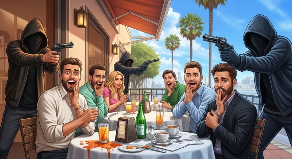 Lena Situations Braquée à Los Angeles : Le Choc