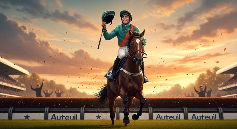 Léo-Paul Bréchet Triomphe Après Chutes à Auteuil