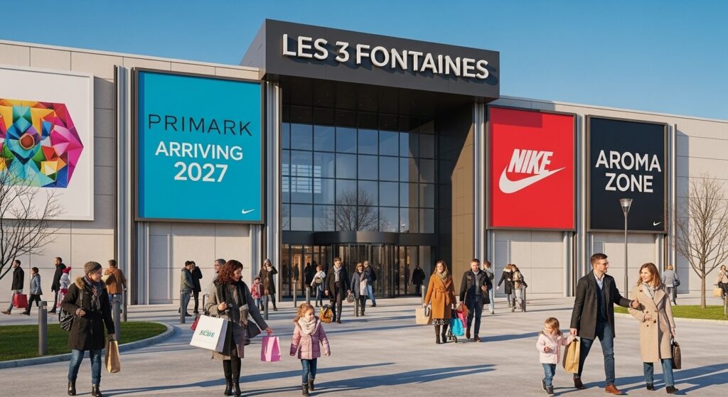 Les 3 Fontaines à Cergy : Primark et Nike Boostent le Centre