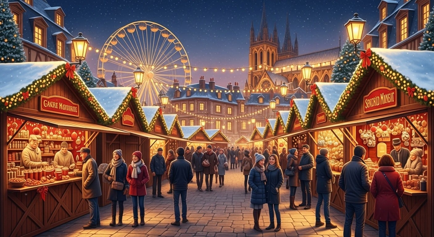 Découvrez la magie des marchés de Noël français : Colmar, Reims, Strasbourg ou Arles… Nos coups de cœur pour vivre la féerie de fin d’année en famille ou entre amis !