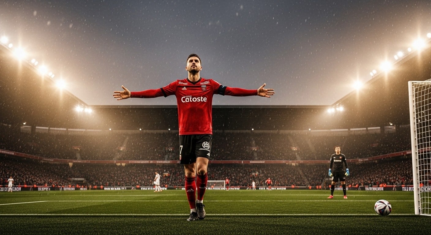 Retour en fanfare d’Olivier Giroud avec un doublé décisif, Lille domine Paris FC 4-2 et grimpe à la 4e place. Analyse complète d’un match où tout a basculé.