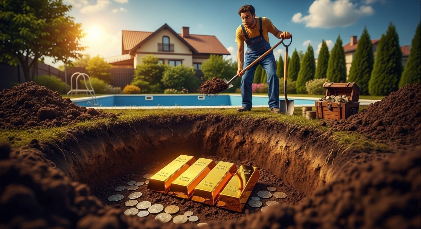Découvrez pourquoi cinq lingots d’or trouvés dans un jardin valent 700 000 € mais pourraient ne rien rapporter au propriétaire. Lois, impôts et pièges expliqués en détail.