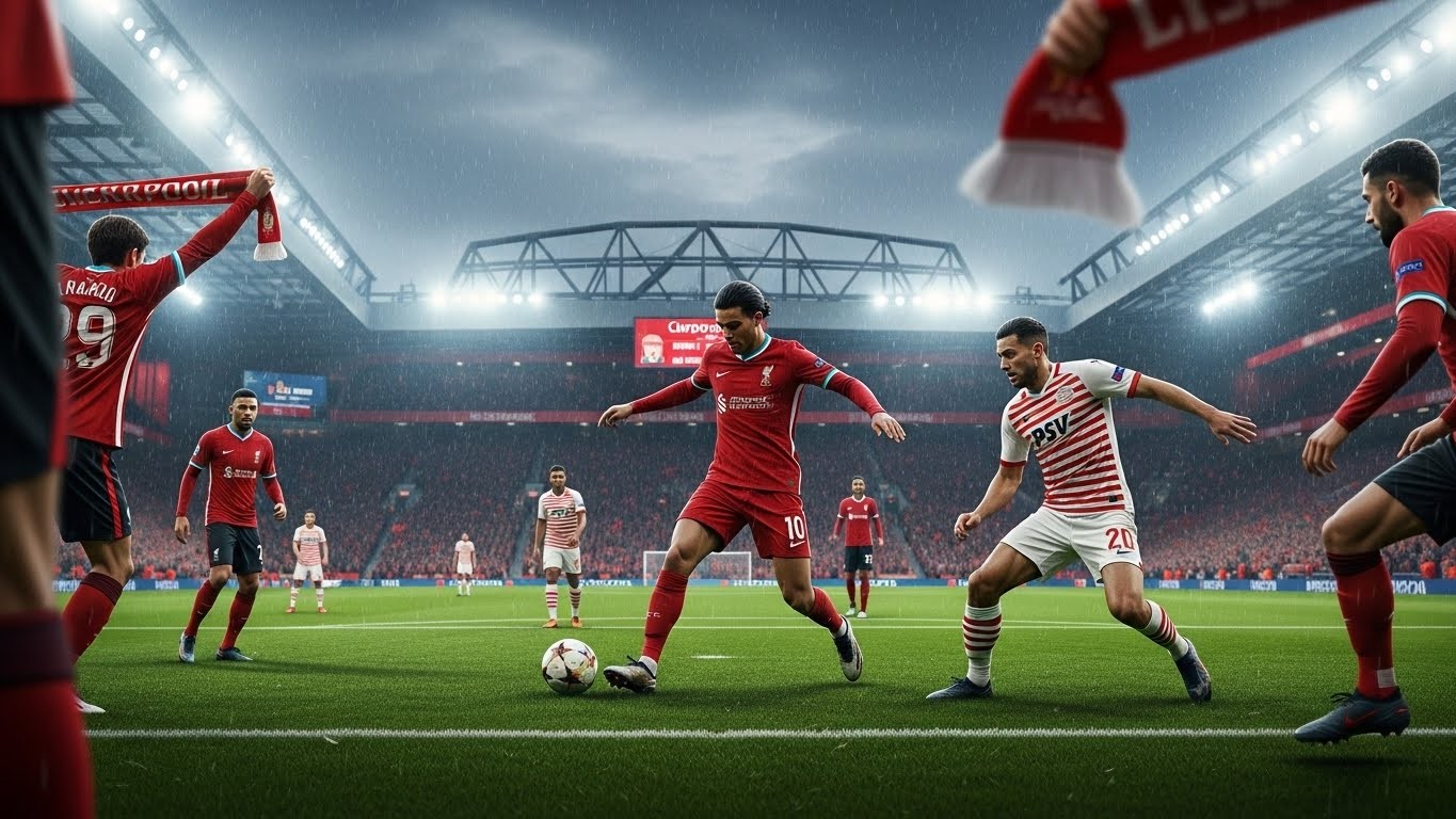 Découvrez l'heure exacte et la chaîne TV pour suivre Liverpool-PSV Eindhoven en Ligue des Champions ce 26 novembre 2025. Analyse du match piège à Anfield qui pourrait relancer les Reds.