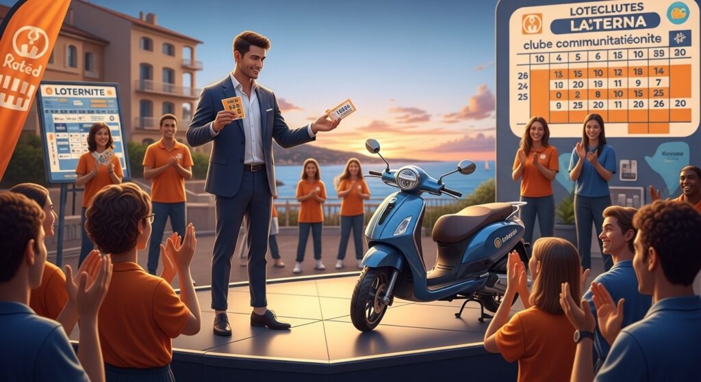 Louis Sarkozy Remet en Jeu son Scooter Gagné au Loto