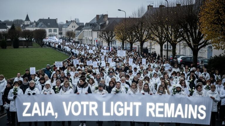 Marche Blanche pour Zaia : Le Féminicide qui Secoue la France