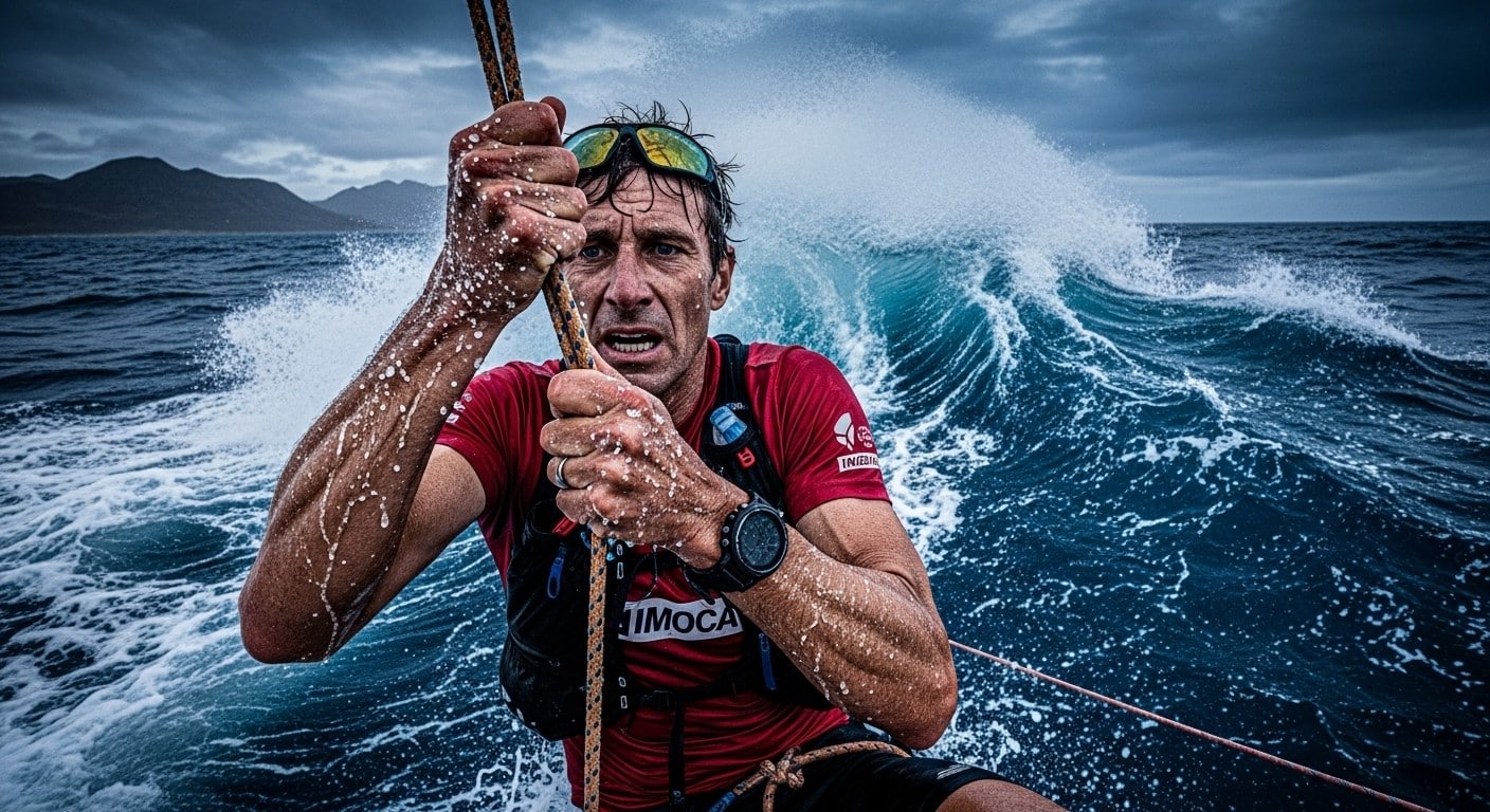 Découvrez les galères extrêmes de l'ultra-traileur Mathieu Blanchard sur la Transat Café L’Or : mal de mer, insomnie, mains abîmées... Un défi fou en voile sans expérience !