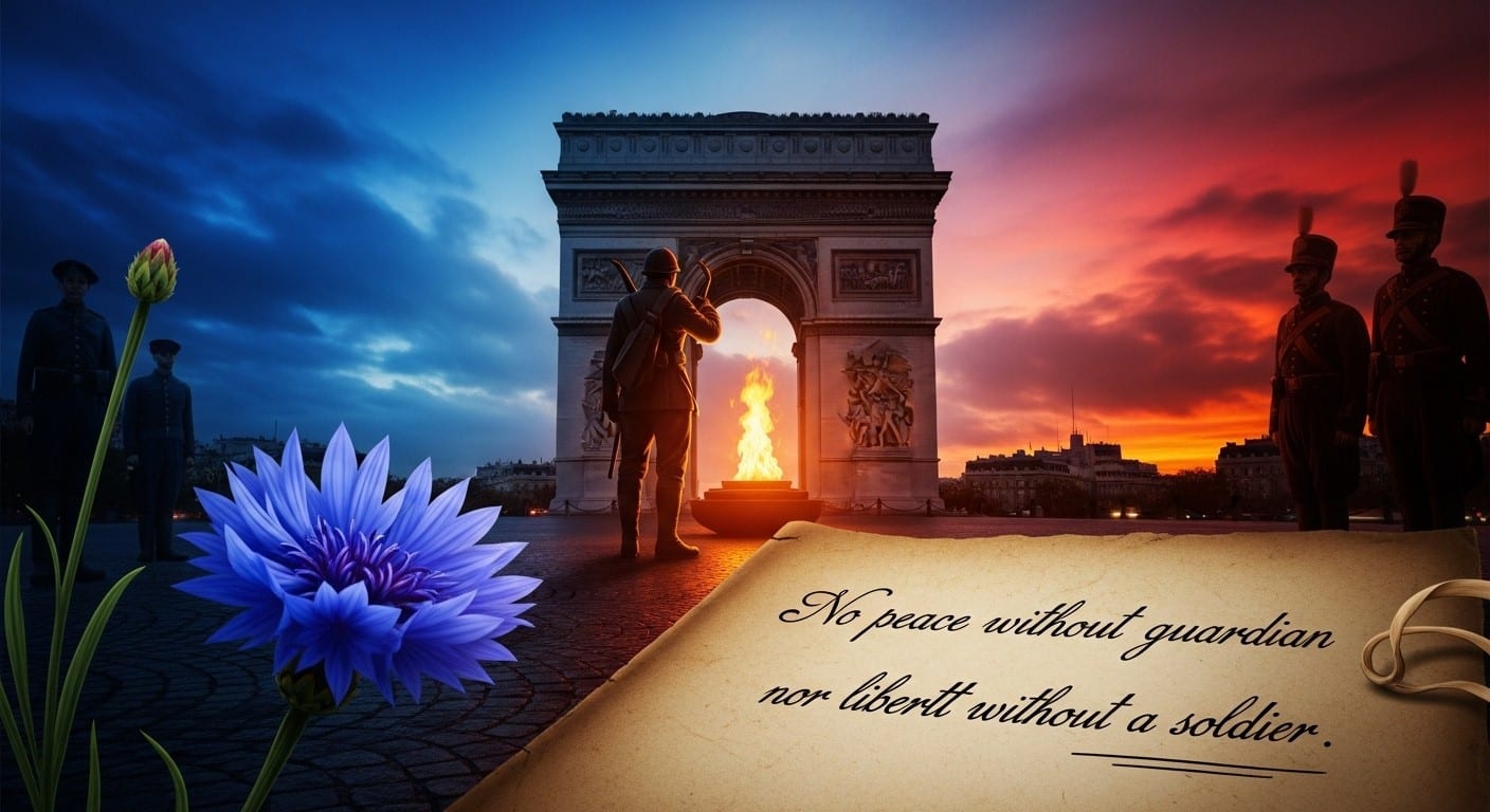 Découvrez le message émouvant de Jean-Jacques Goldman pour le 11 Novembre. "Pas de paix sans gardien ni liberté sans soldat" : un hommage aux protecteurs et au Bleuet de France.