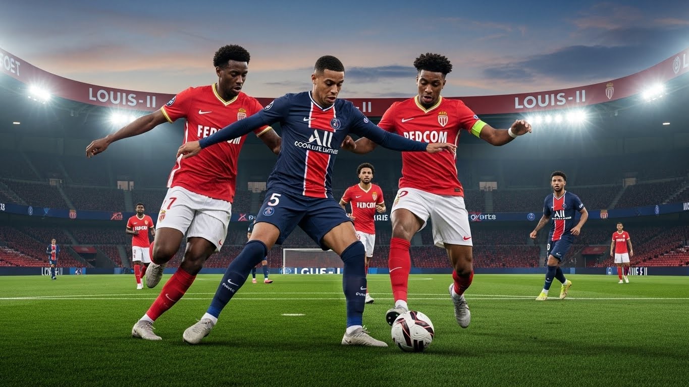 Découvrez l'heure exacte et les chaînes TV pour Monaco-PSG, choc de la 14e journée de Ligue 1 ce samedi. Analyse, compos probables et enjeux pour Paris en tête du classement.