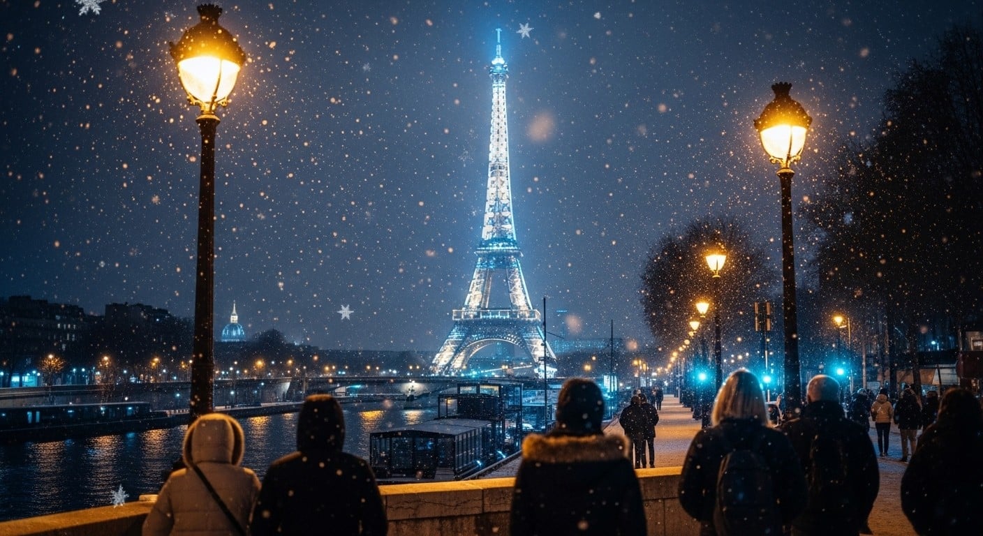Découvrez les premières chutes de neige à Paris et en Île-de-France ce 23 novembre 2025 ! Flocons, routes glissantes, ambiance féerique... Tout ce qu'il faut savoir sur cet épisode hivernal inattendu.