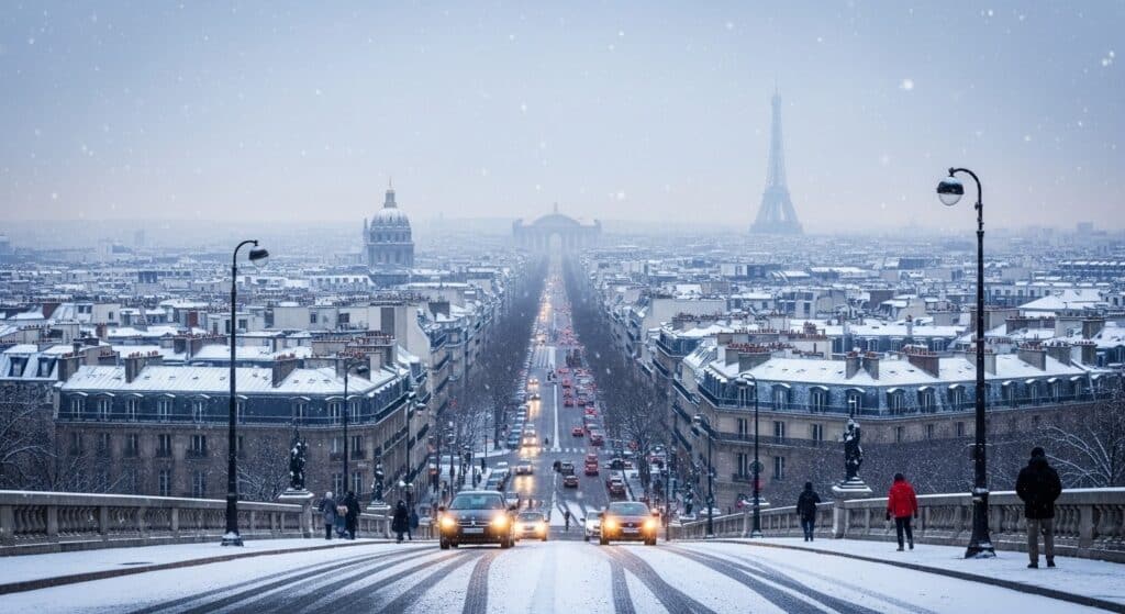 Neige en Île-de-France : Jusqu’à 4 cm Cette Nuit et Vigilance Orange