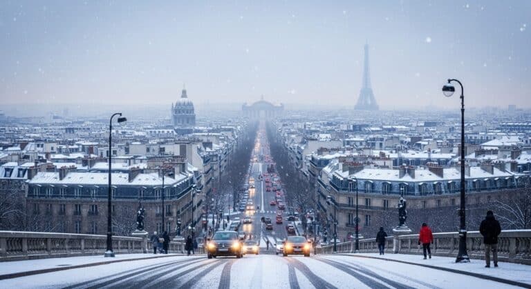 Neige en Île-de-France : Jusqu’à 4 cm Cette Nuit et Vigilance Orange