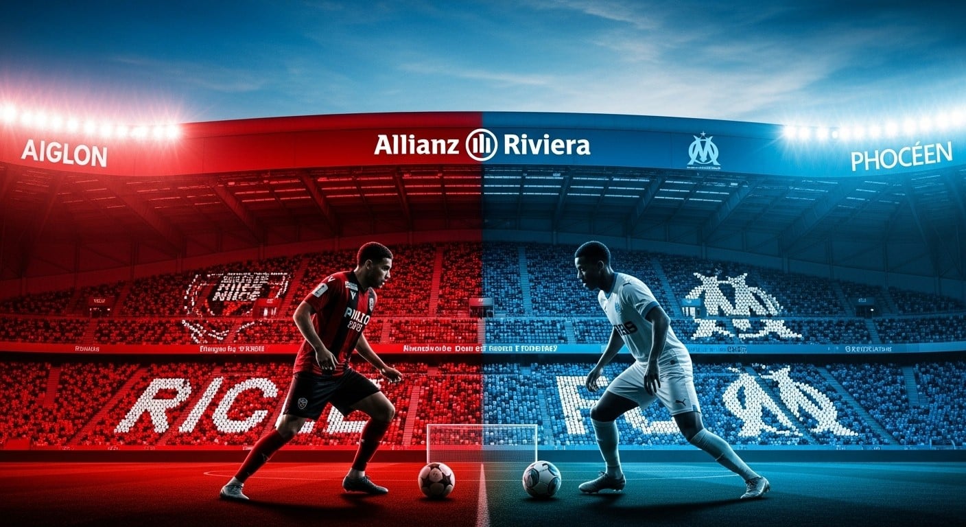 Découvrez tout sur Nice-OM ce vendredi soir : horaire, chaîne TV, forme des équipes, historique brûlant et pourquoi ce match peut tout changer au classement Ligue 1.