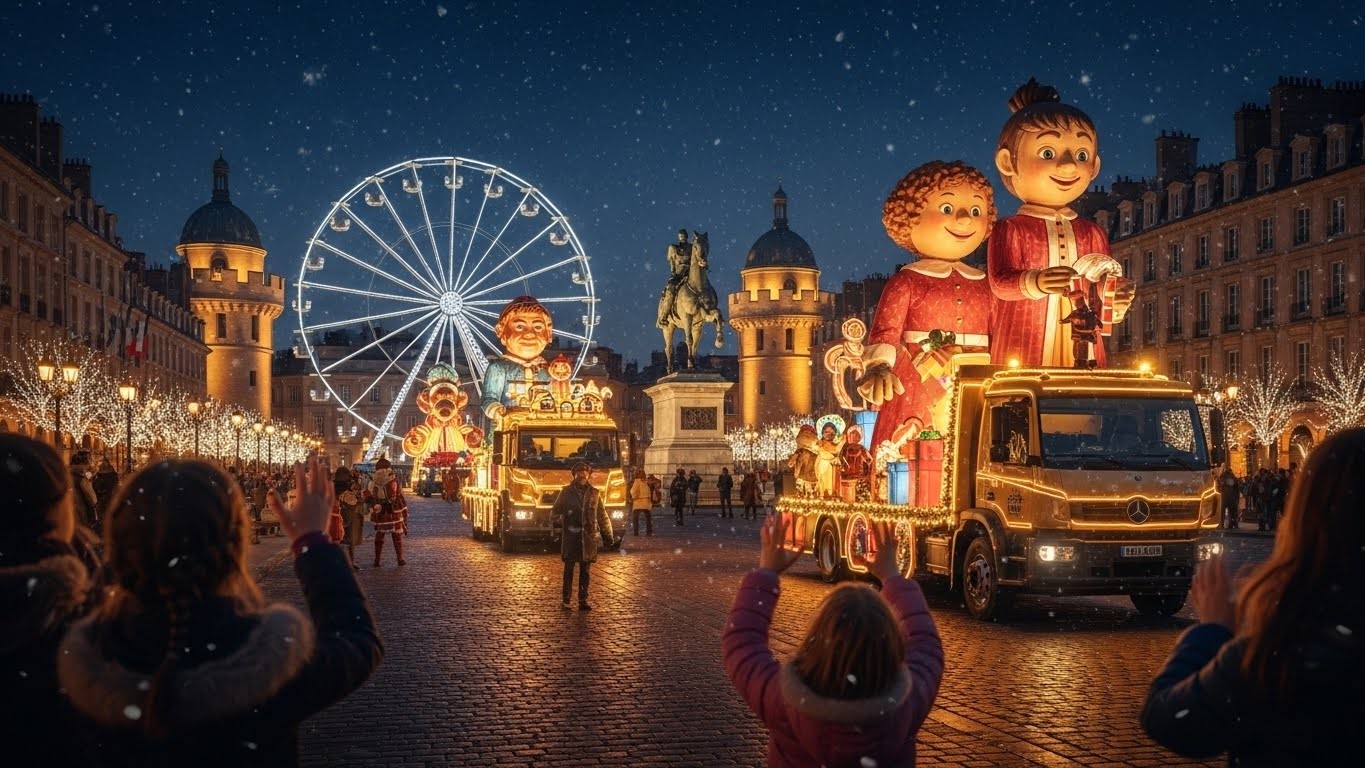 Découvrez le programme complet des fêtes de Noël 2025 à Clermont-Ferrand : grande parade, marché, grande roue, animations dans tous les quartiers… Tout ce qu’il ne faut pas rater cet hiver en Auvergne !