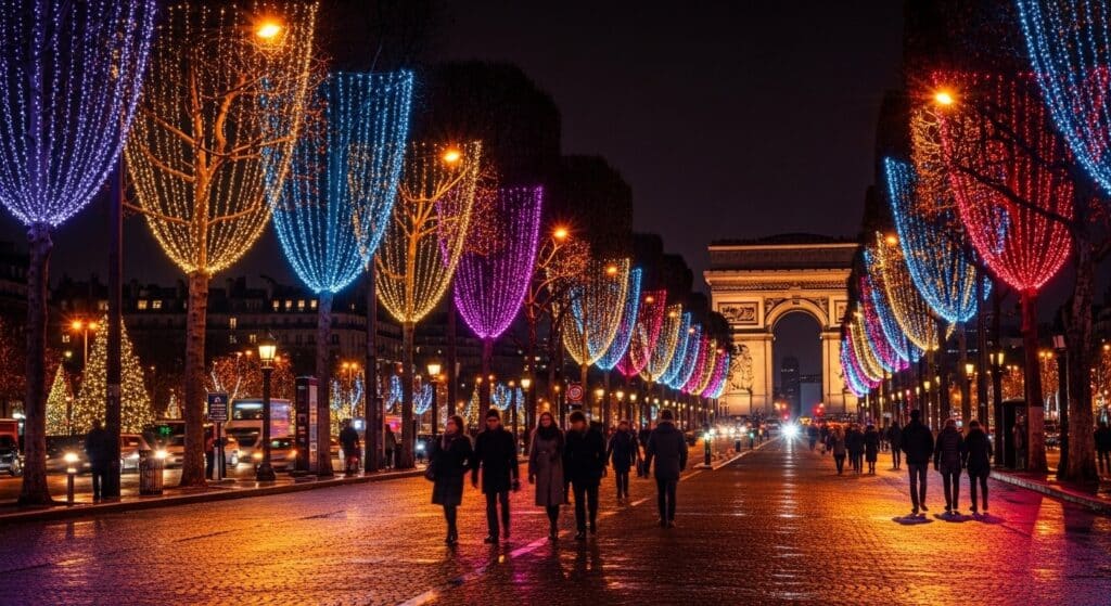 Noël à Paris : Champs-Élysées Illuminés Magiquement